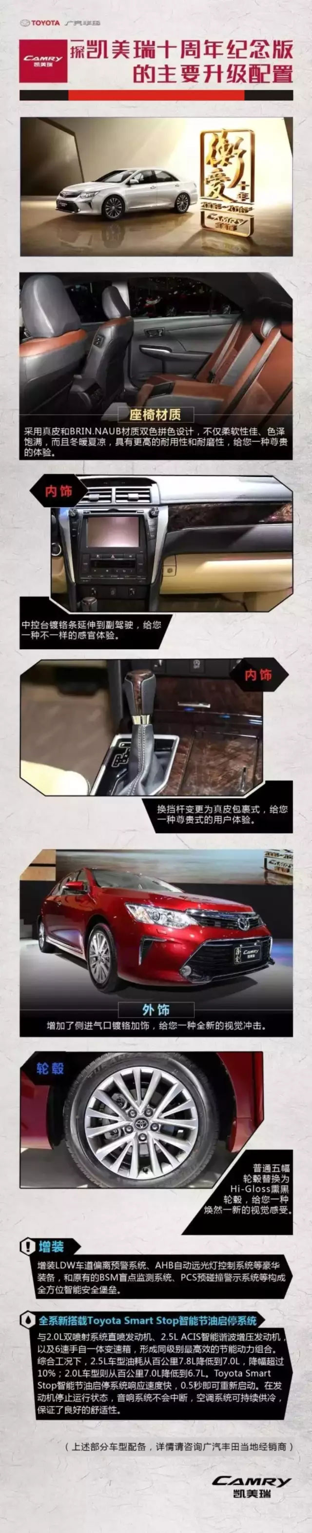 全新凱美瑞十周年紀(jì)念版榮耀上市,現(xiàn)接受預(yù)定！