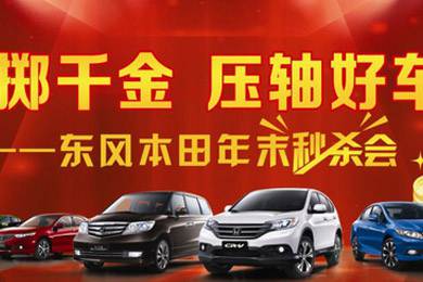 11月1日——11月11日到邵陽(yáng)東風(fēng)本田購(gòu)車(chē)1步到位！