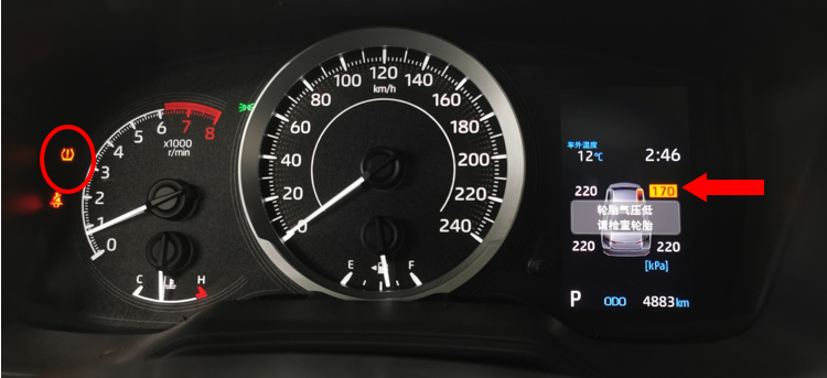 胎壓警告燈突然點亮，怎么辦？